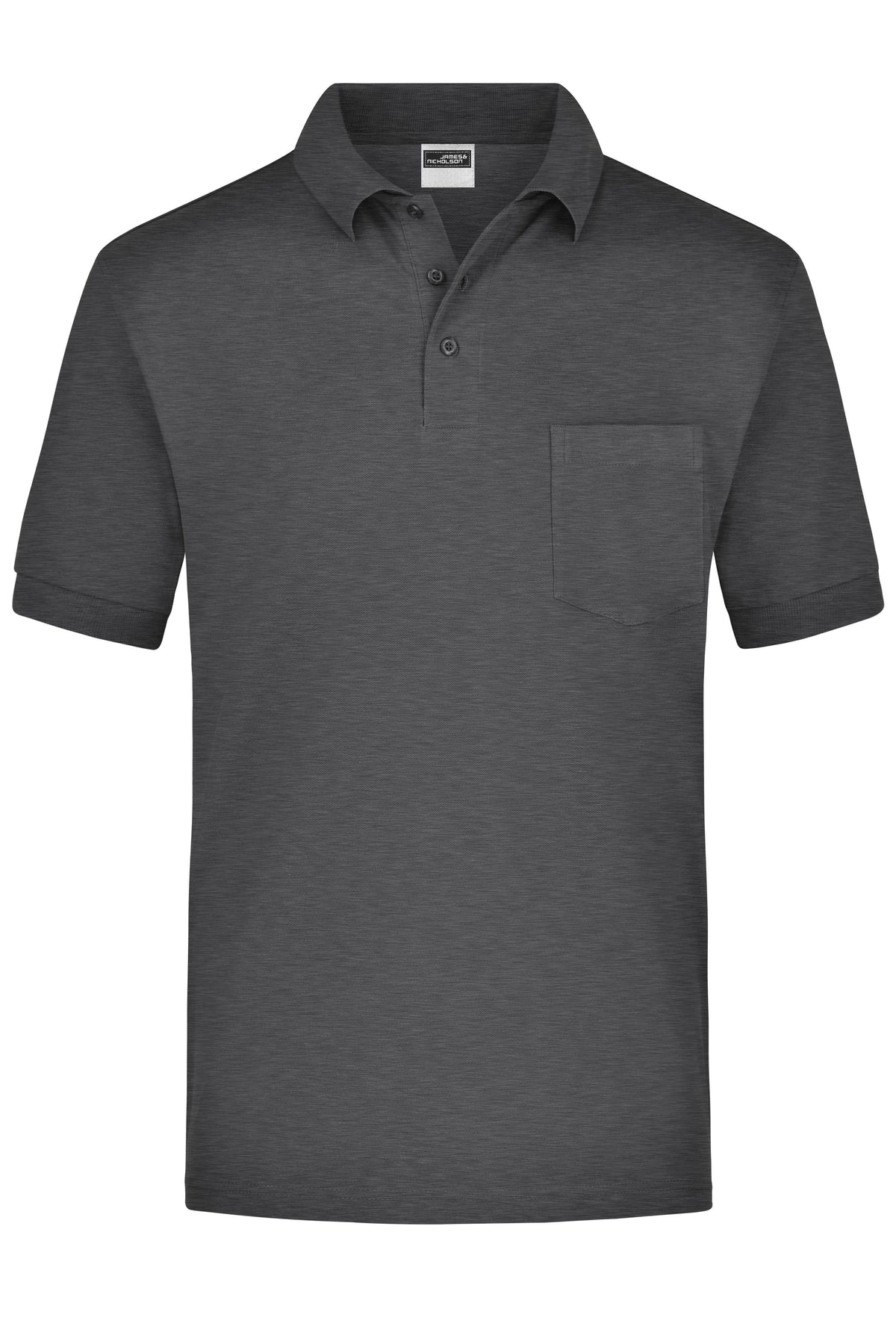 Polo Piqué Pocket - Anthracite Melange