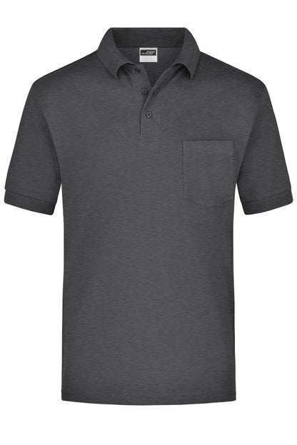 Polo Piqué Pocket - Anthracite Melange