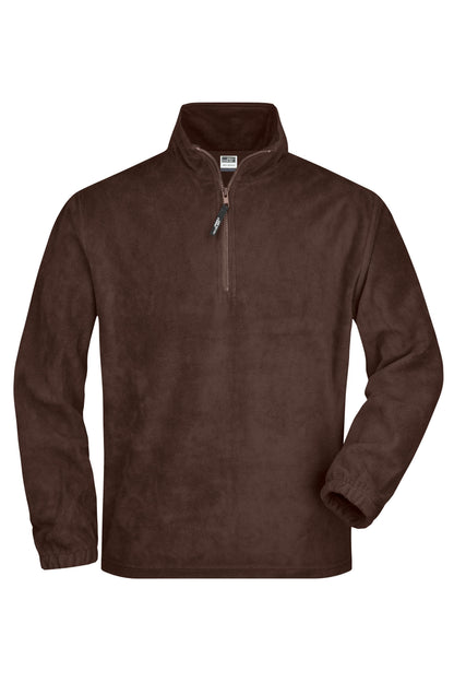 Half-Zip Fleece - Brown