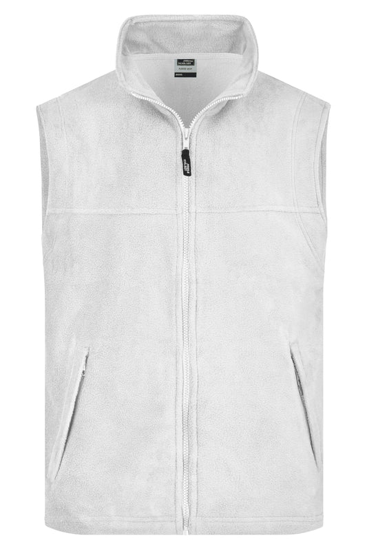 Fleece Vest - White