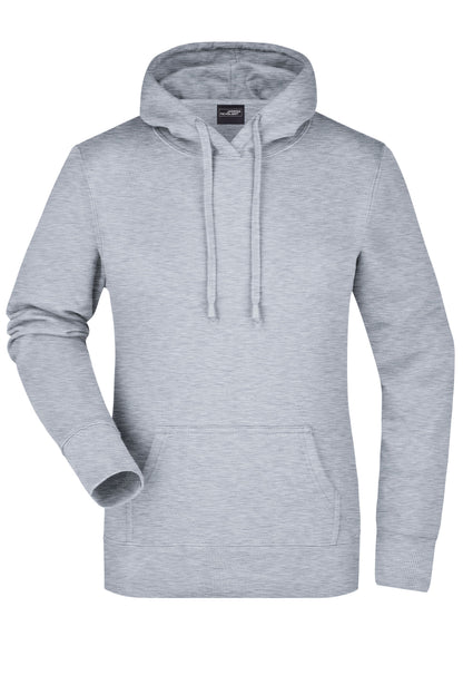 Ladie´s Hooded Sweat - Grey-Heather