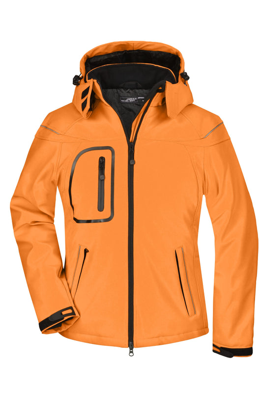 Ladies Winter Softshell Jacket - Orange