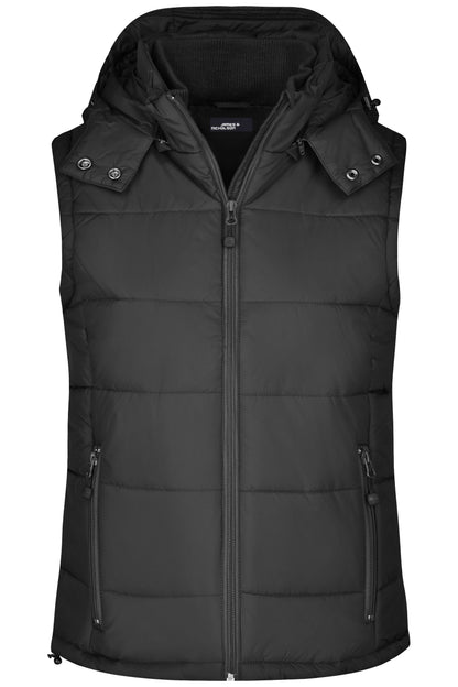Ladies Padded Vest - Black