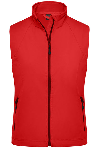 Ladies Softshell Vest - Red