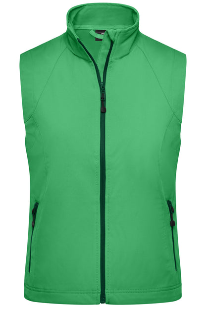 Ladies Softshell Vest - Green