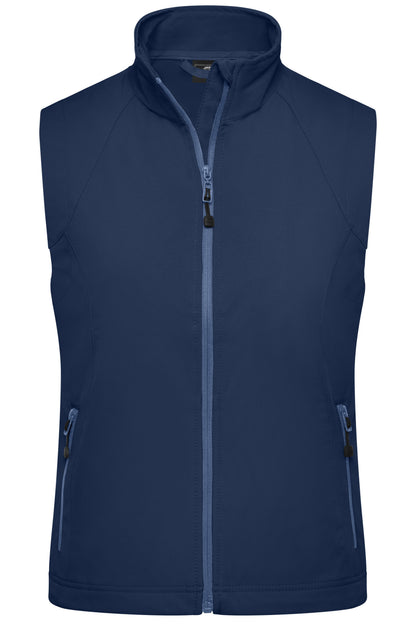 Ladies Softshell Vest - Navy