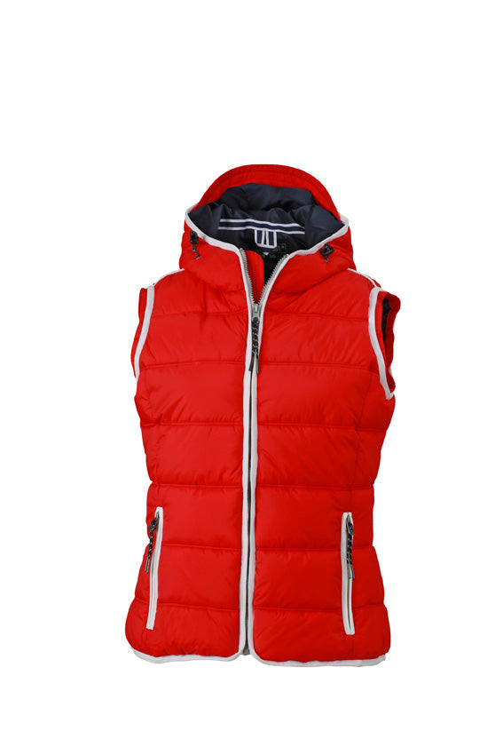 Ladie´s Maritime Vest - Red/White
