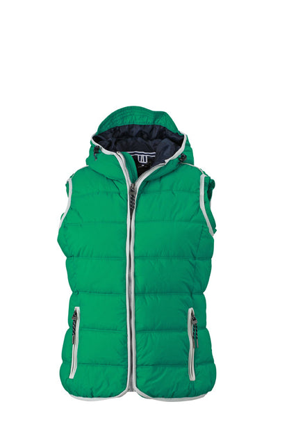 Ladie´s Maritime Vest - Irish Green/White