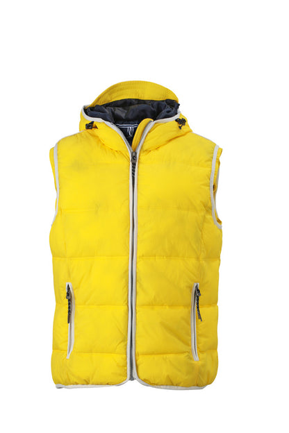 Men´s Maritime Vest - Sun-yellow/White
