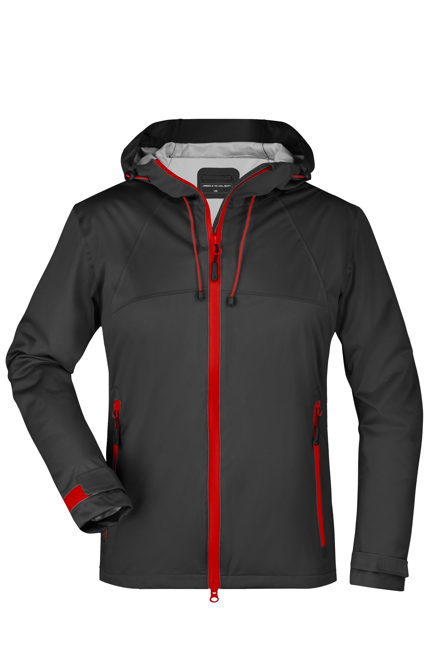 Ladies Outdoor Jacket - Black/Red