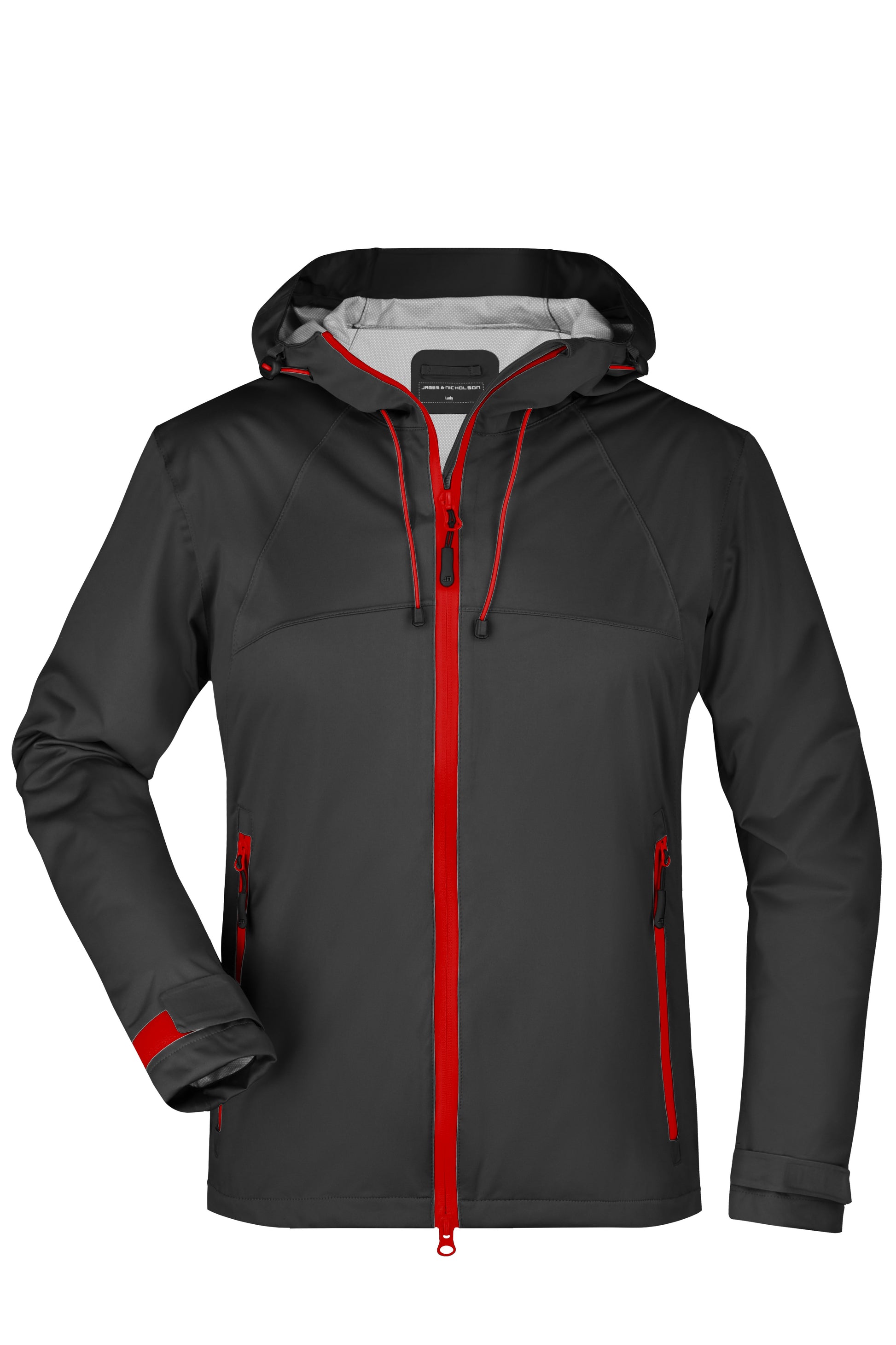Ladies Outdoor Jacket - Black/Red