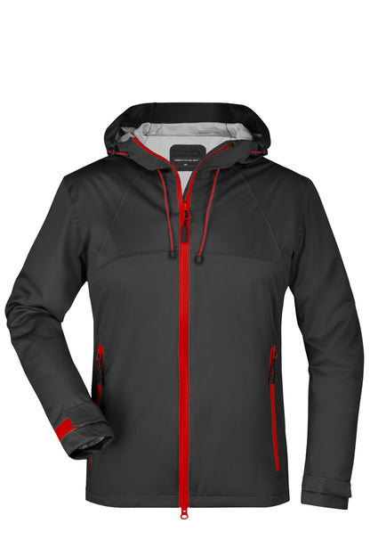 Ladies Outdoor Jacket - Black/Red