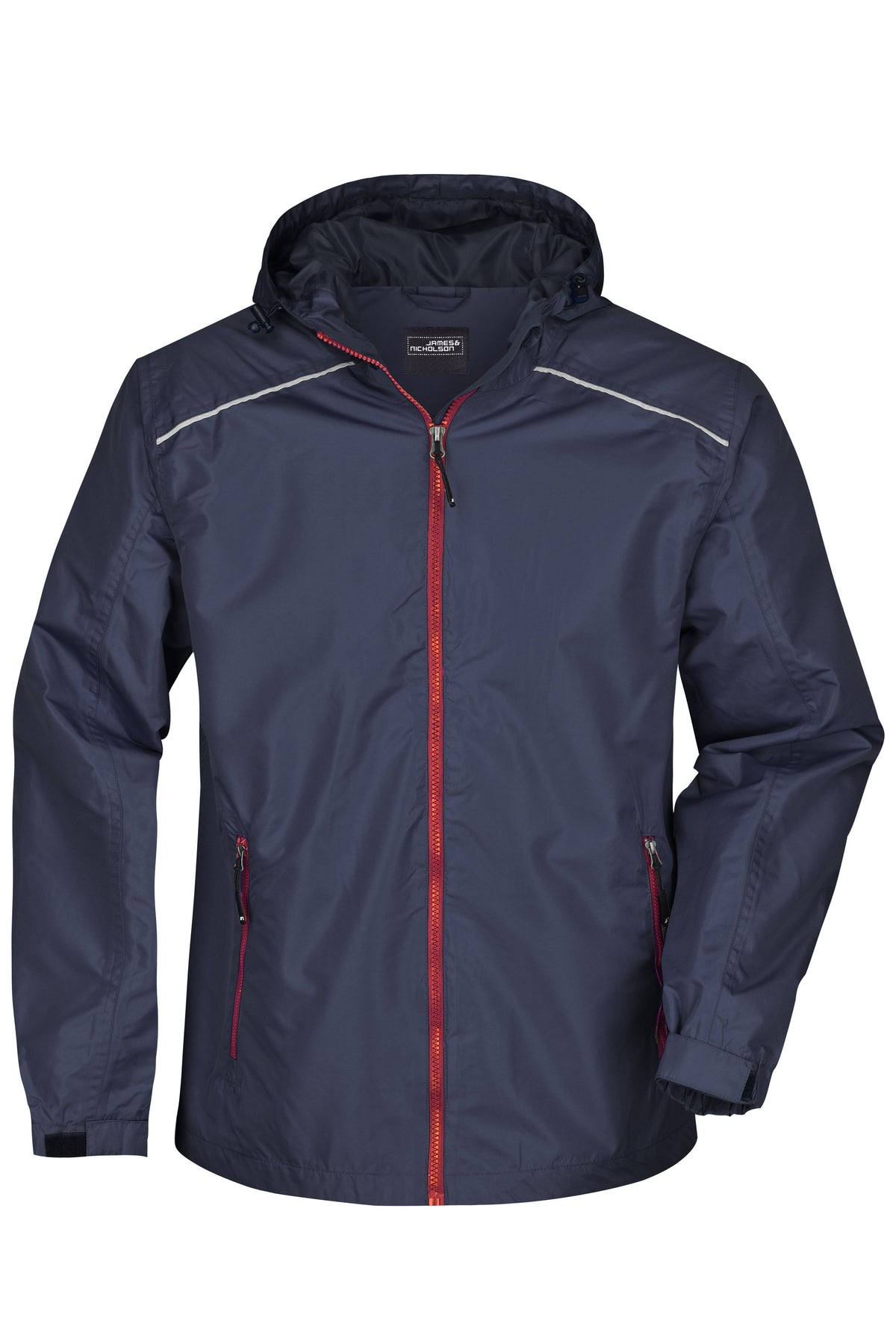 Men’s Rain Jacket - Navy/Red
