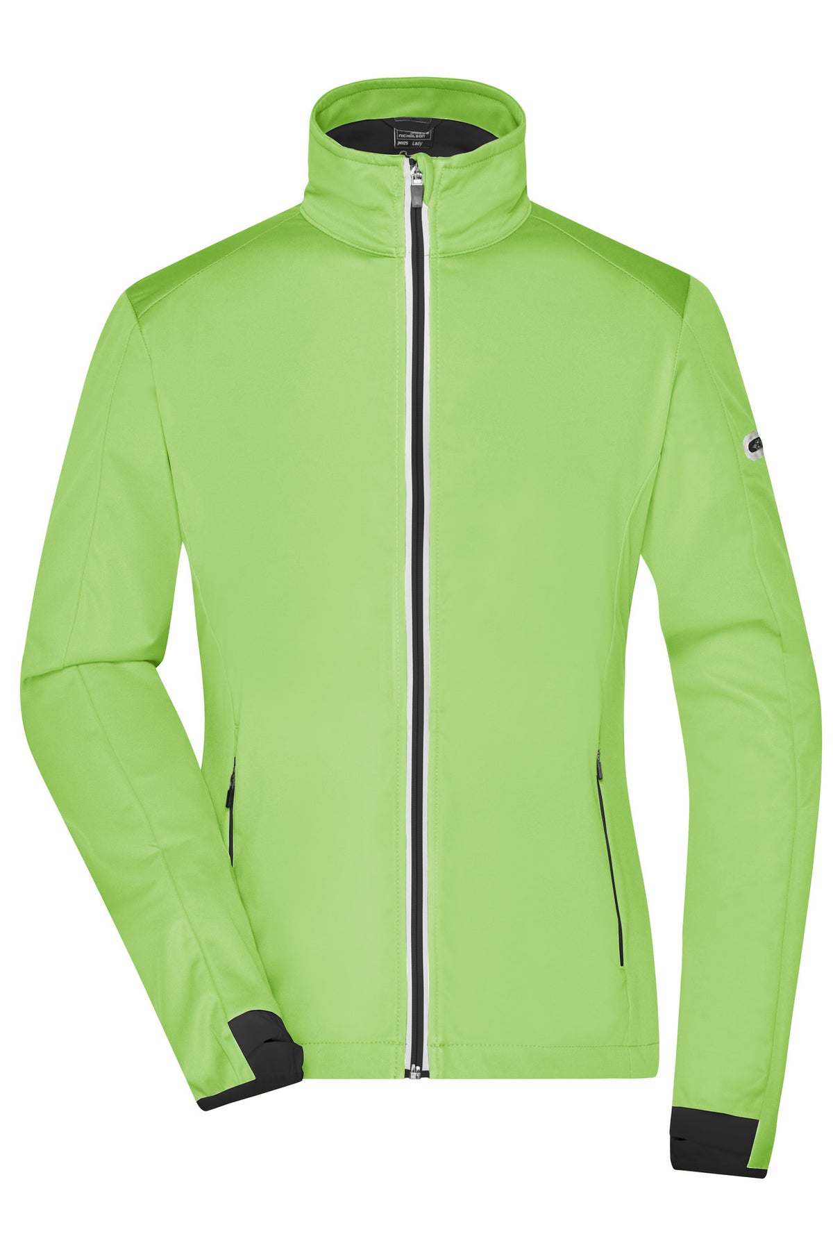 Ladies’ Sports Softshell Jacke - Bright-green/Black