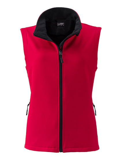 Ladies´ Promo Softshell Vest - Red/Black