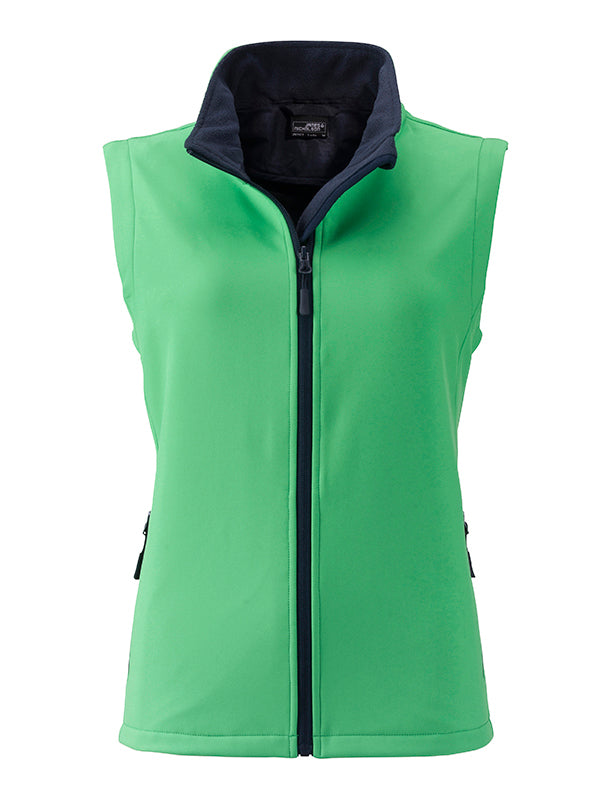 Ladies´ Promo Softshell Vest - Green/Navy