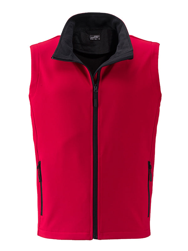 Men´s Promo Softshell Vest - Red/Black