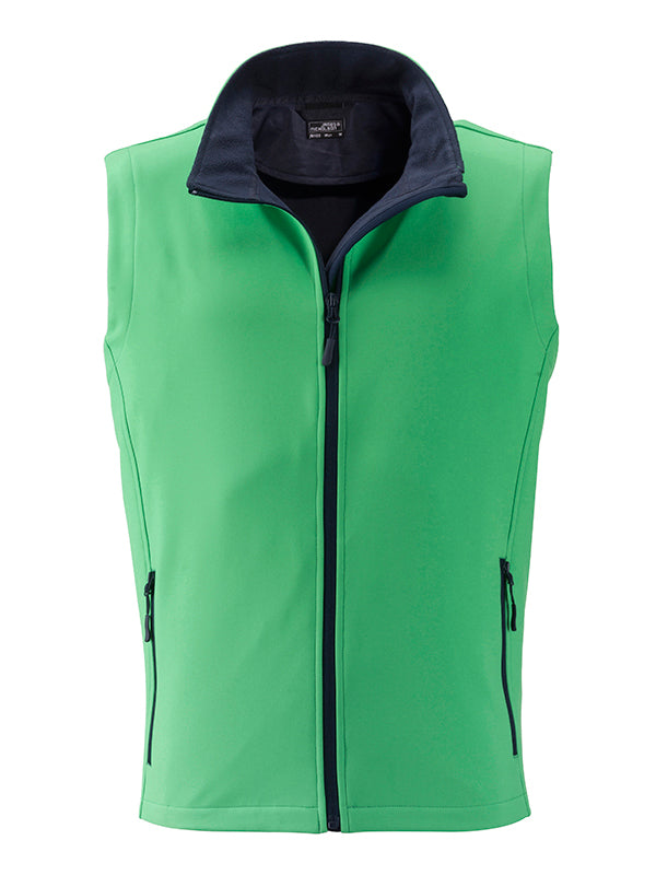 Men´s Promo Softshell Vest - Green/Navy