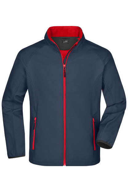 Men’s Promo Softshell Jacket - Iron-grey/Red