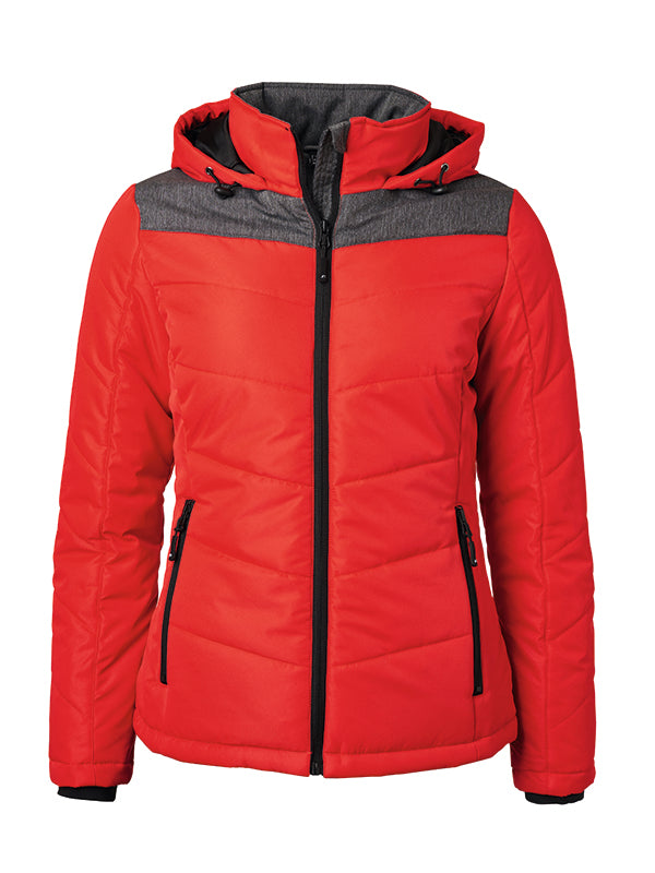 Ladies´ Winter Jacket - Red/Anthracite-melange