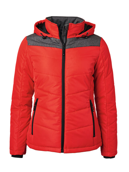 Ladies´ Winter Jacket - Red/Anthracite-melange