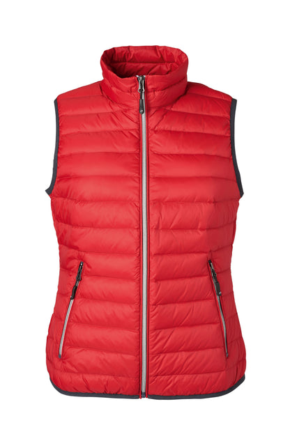 Ladies´ Down Vest - Red/silver