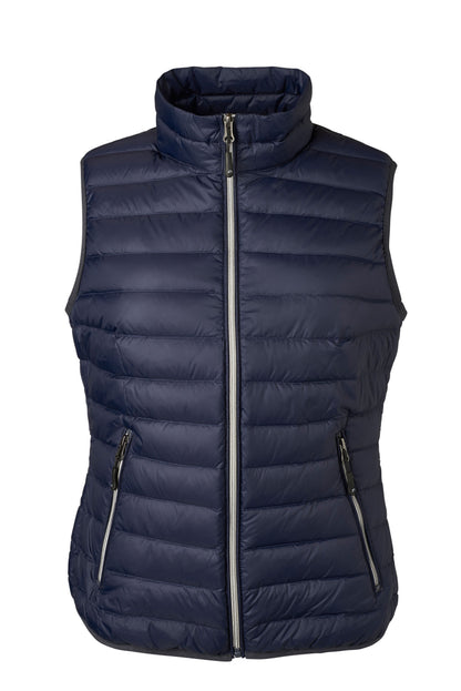 Ladies´ Down Vest - Navy/Silver