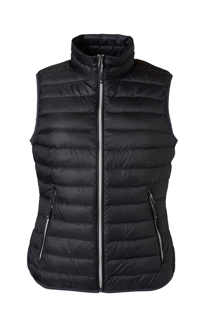 Ladies´ Down Vest - Black/Silver