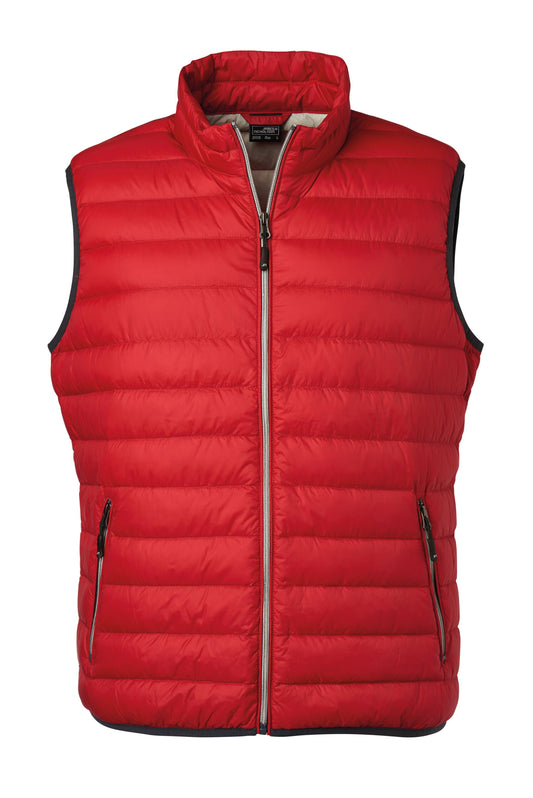 Men´s Down Vest - Red/silver