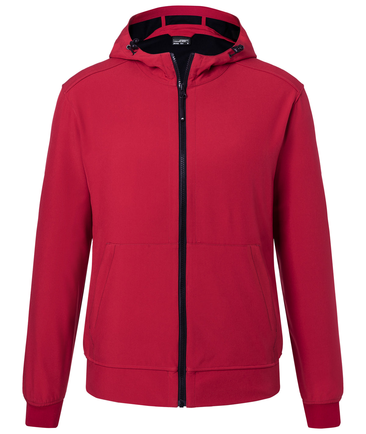 Men´s Hooded Softshell Jacket - Red/Black