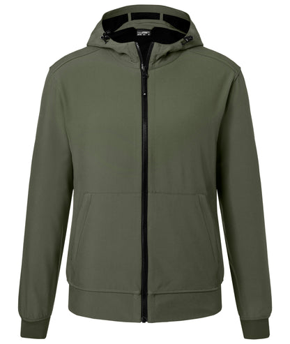 Men´s Hooded Softshell Jacket - Olive/Camouflage