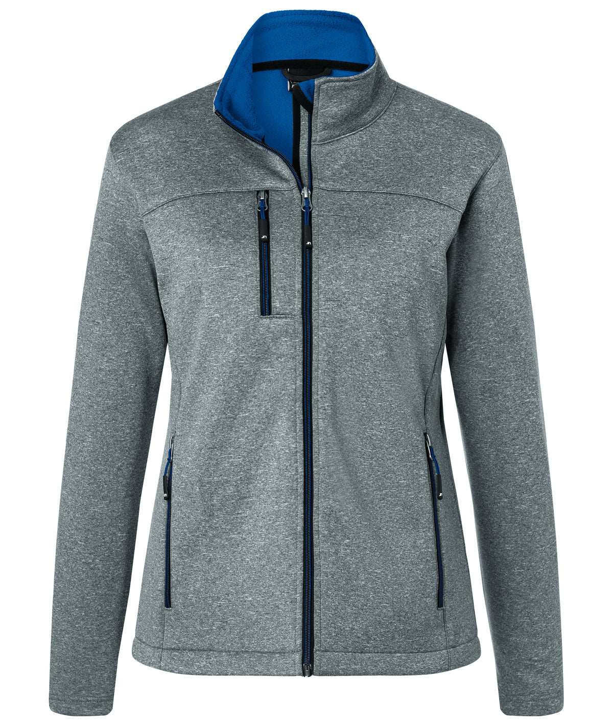 Ladies´ Softshell Jacket - Dark-melange/Royal