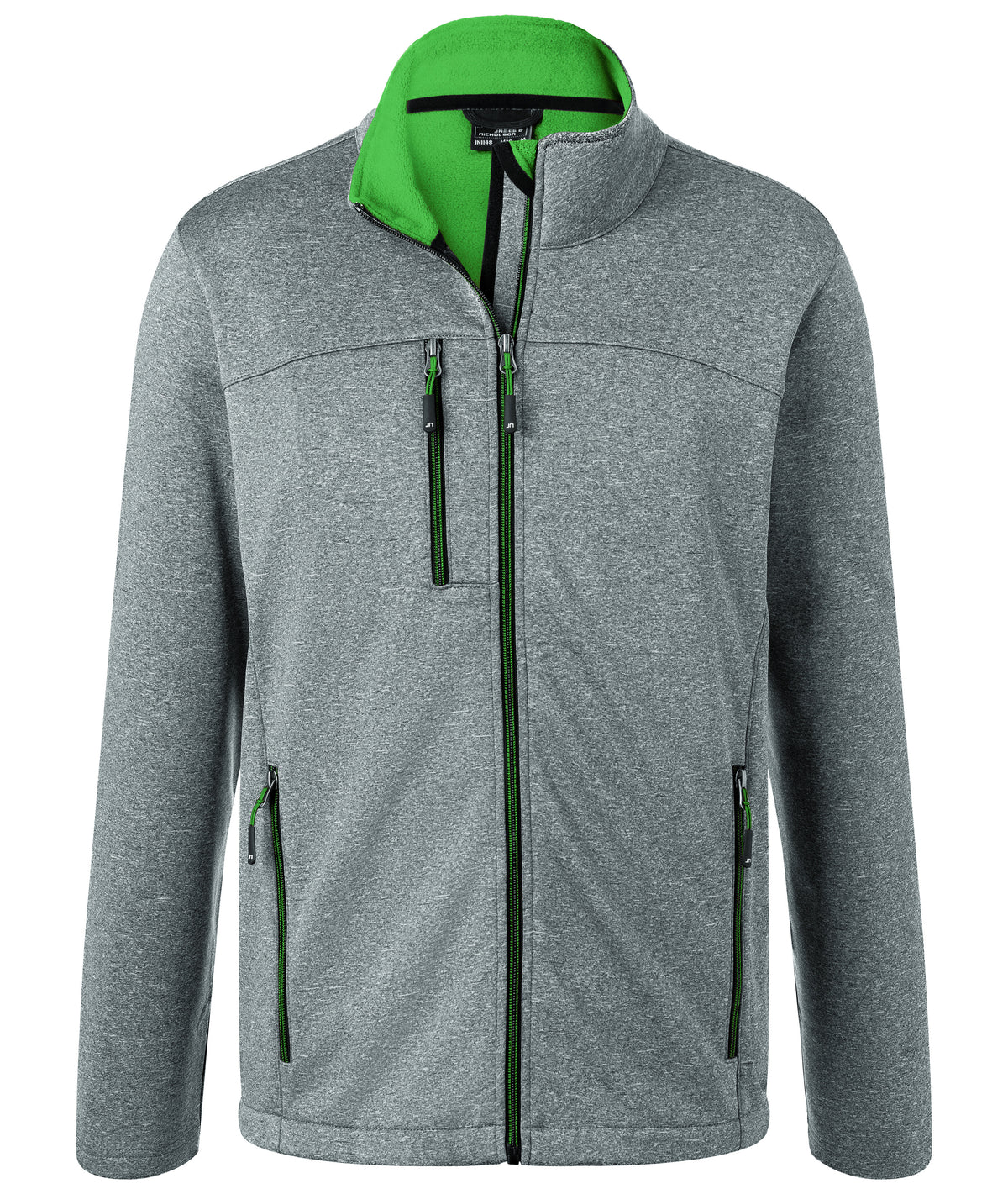 Men´s Softshell Jacket - Dark-melange/Green