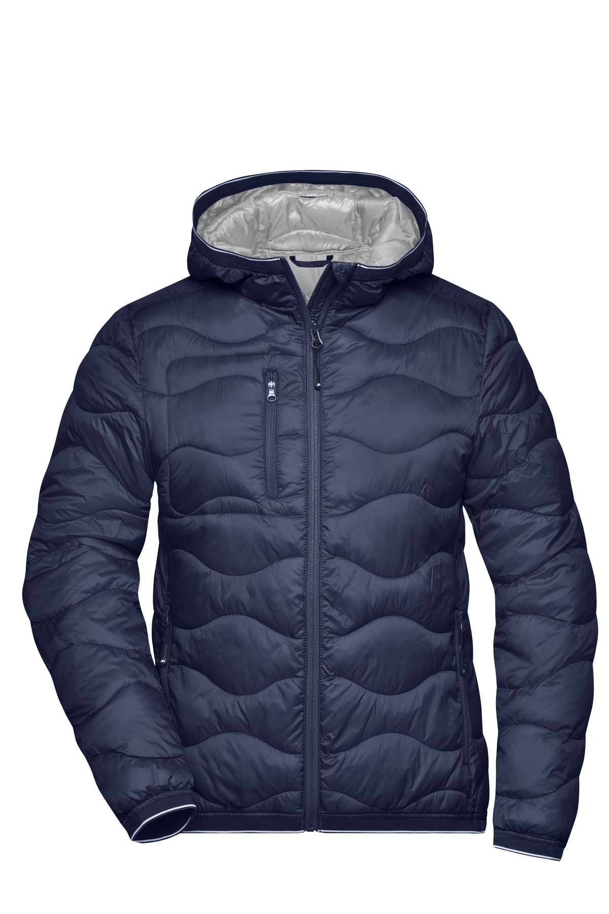 Ladies´ Padded Jacket - Navy/Silver