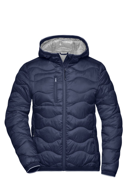 Ladies´ Padded Jacket - Navy/Silver