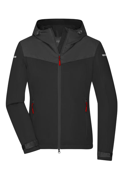 Ladies´ Allweather Jacket - Black/Carbon/Light-red