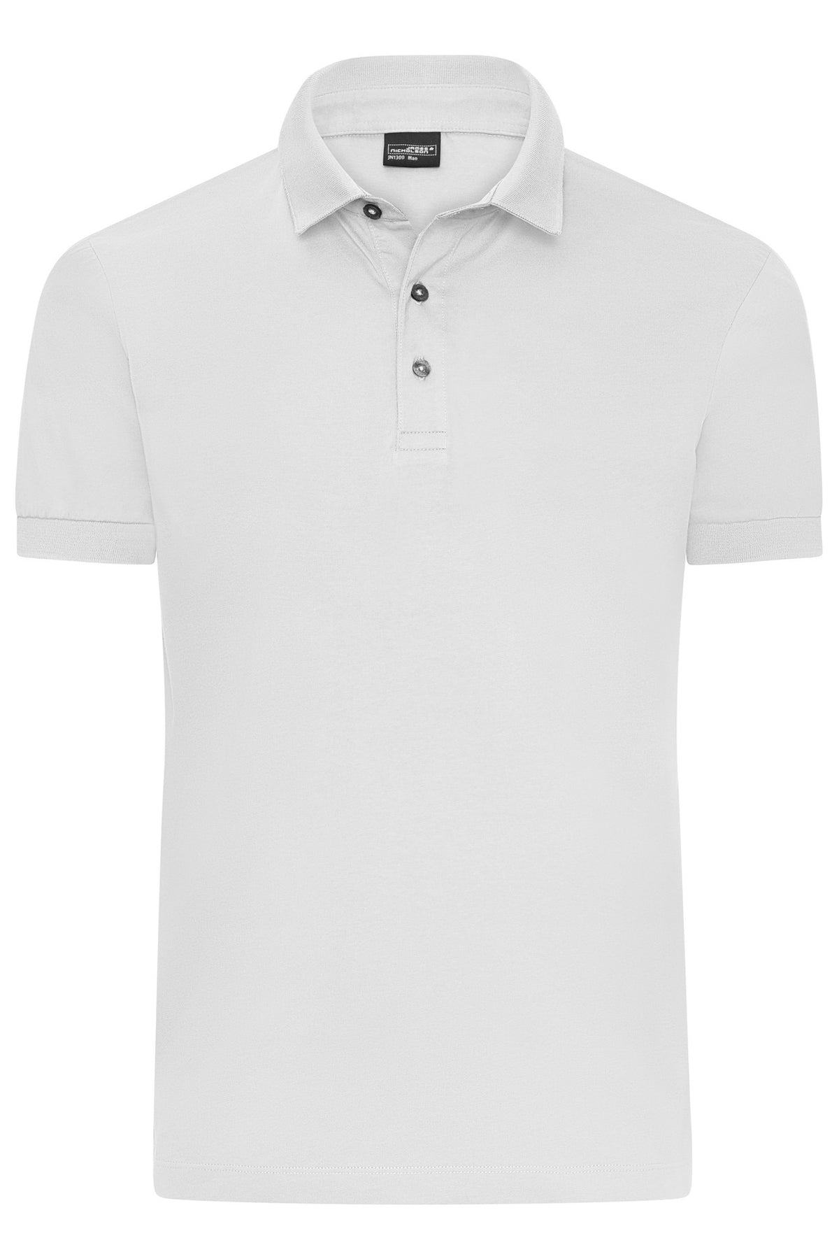 Men´s Mercerised Polo - White
