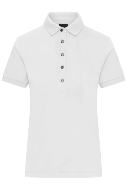 Ladies Mercerised Polo - White