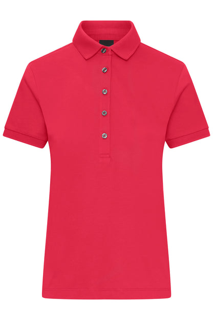 Ladies Mercerised Polo - Light Red