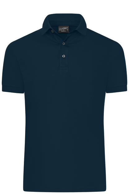 Men´s Mercerised Polo Slim Fit - Navy
