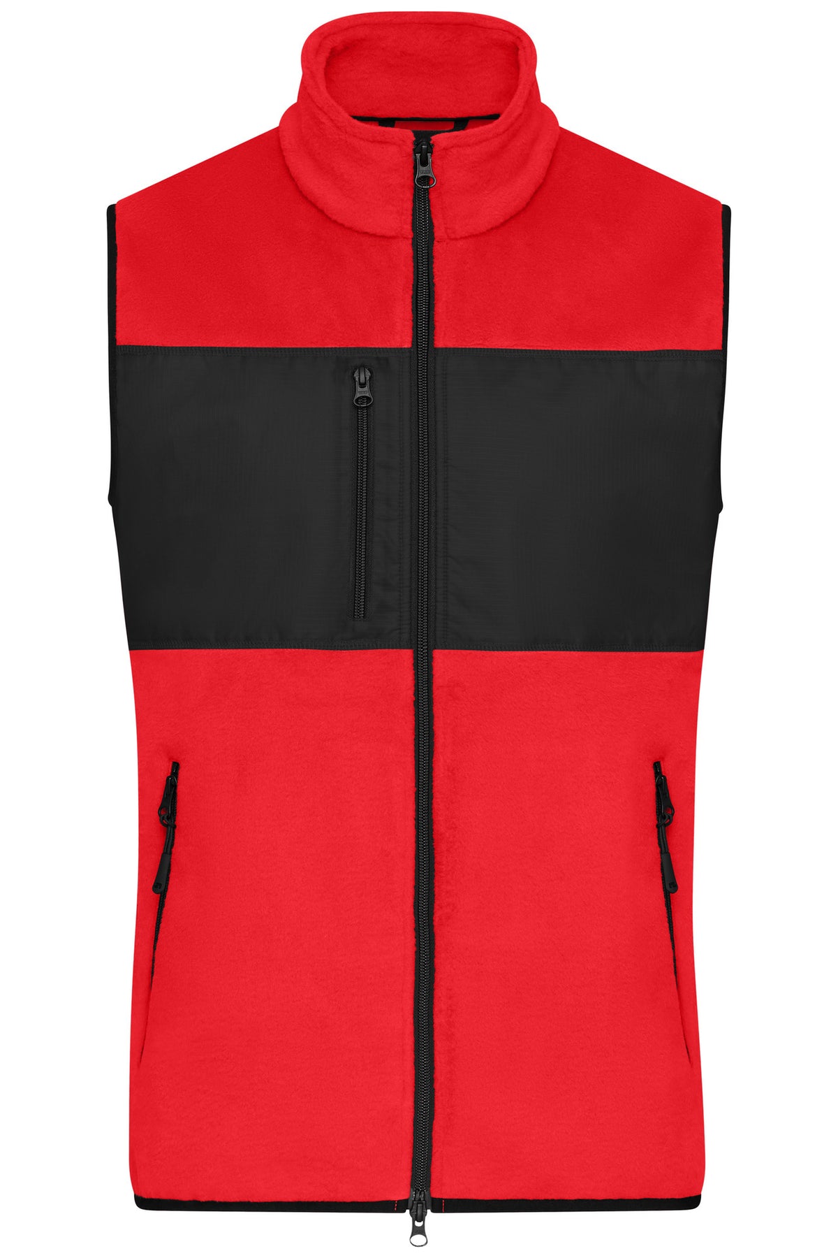 Men´s Fleece Vest - Red/Black