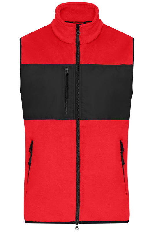 Men´s Fleece Vest - Red/Black