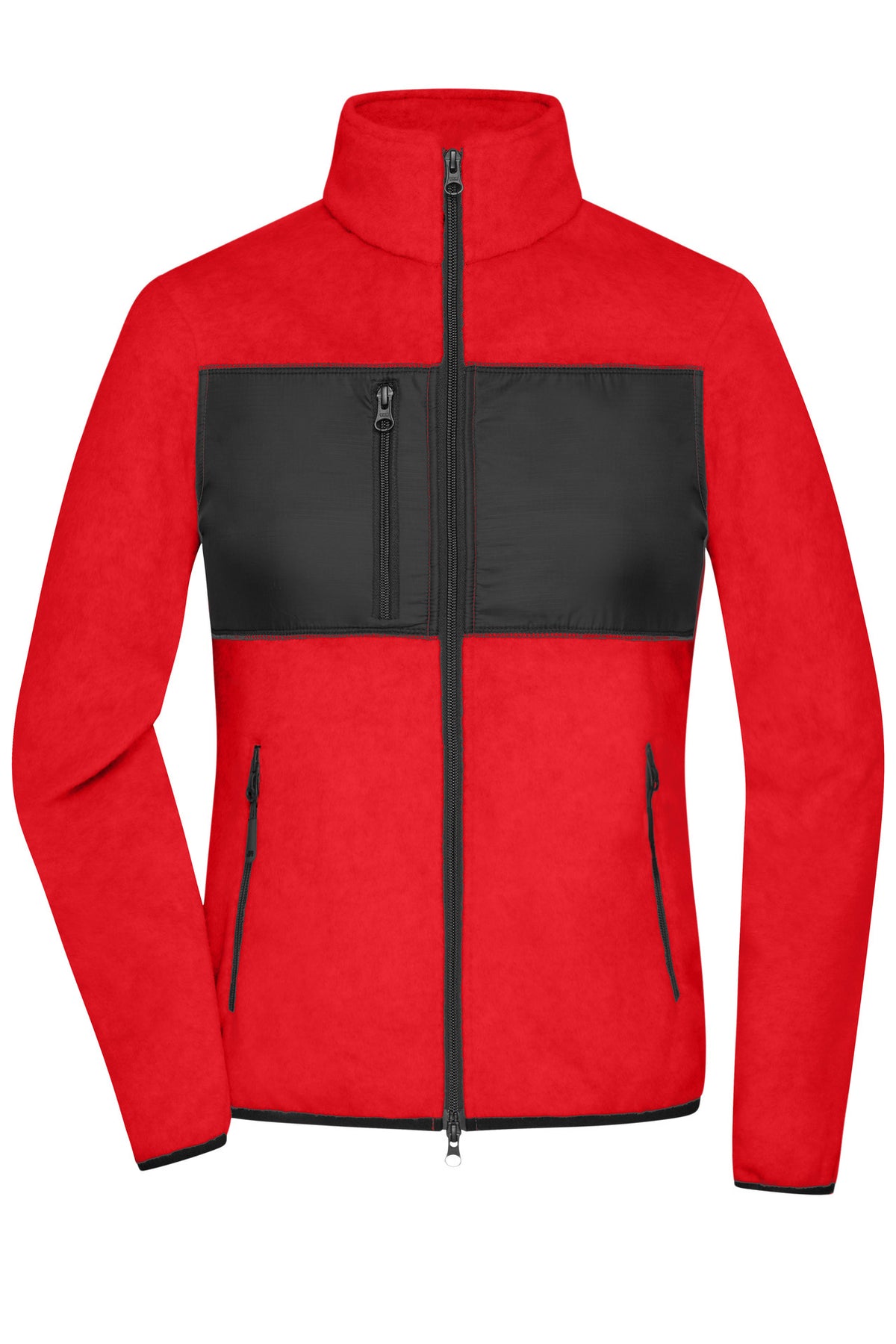 Ladies’ Fleece Jacket - Red/Black