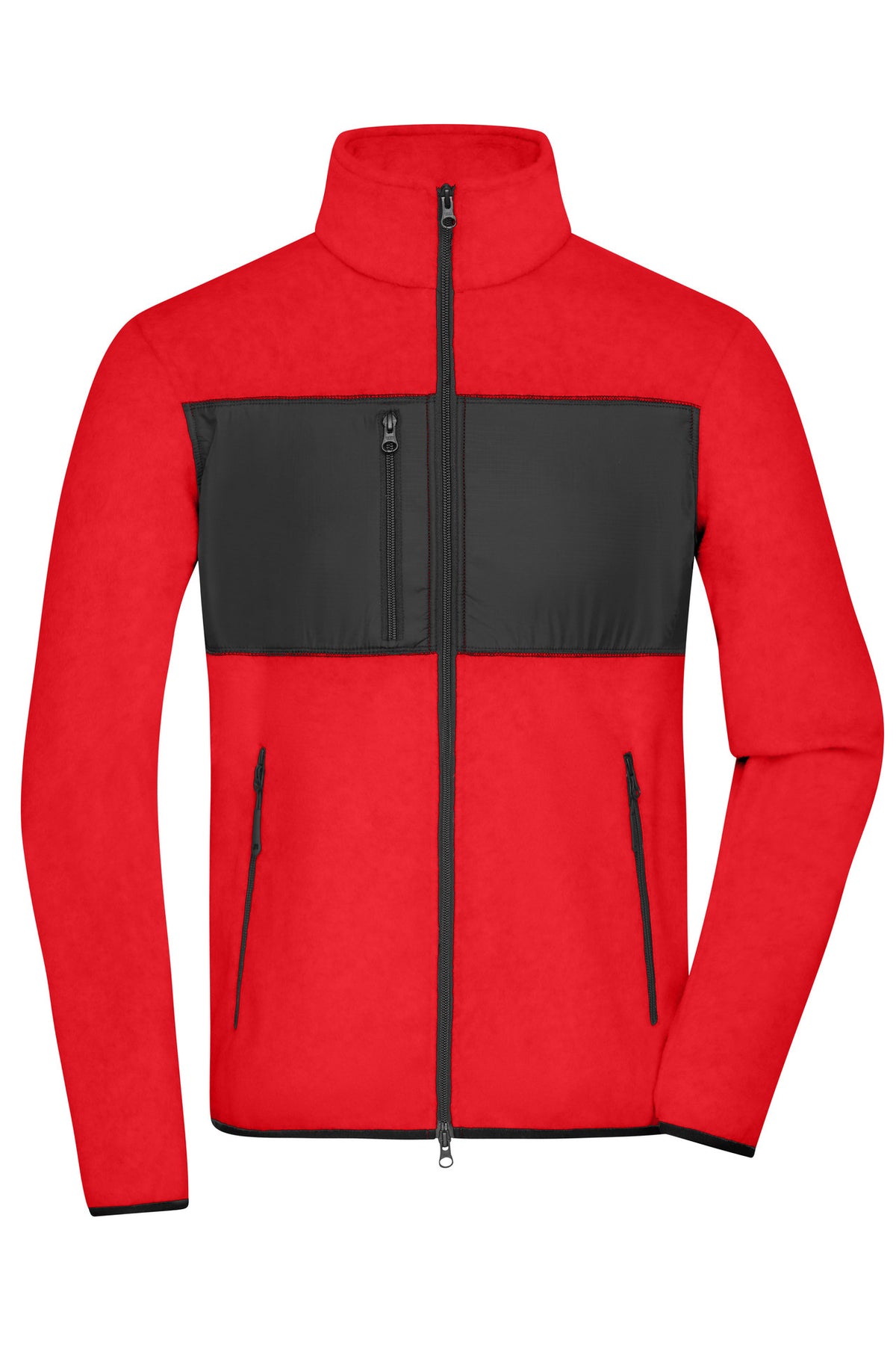 Men’s Fleece Jacket - Red/Black