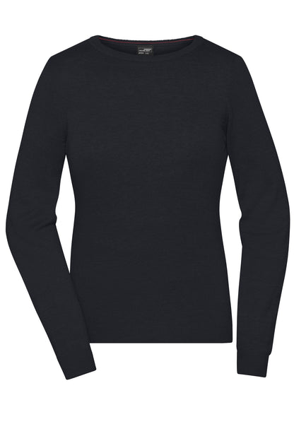 Ladies Round NeckPullover - Black