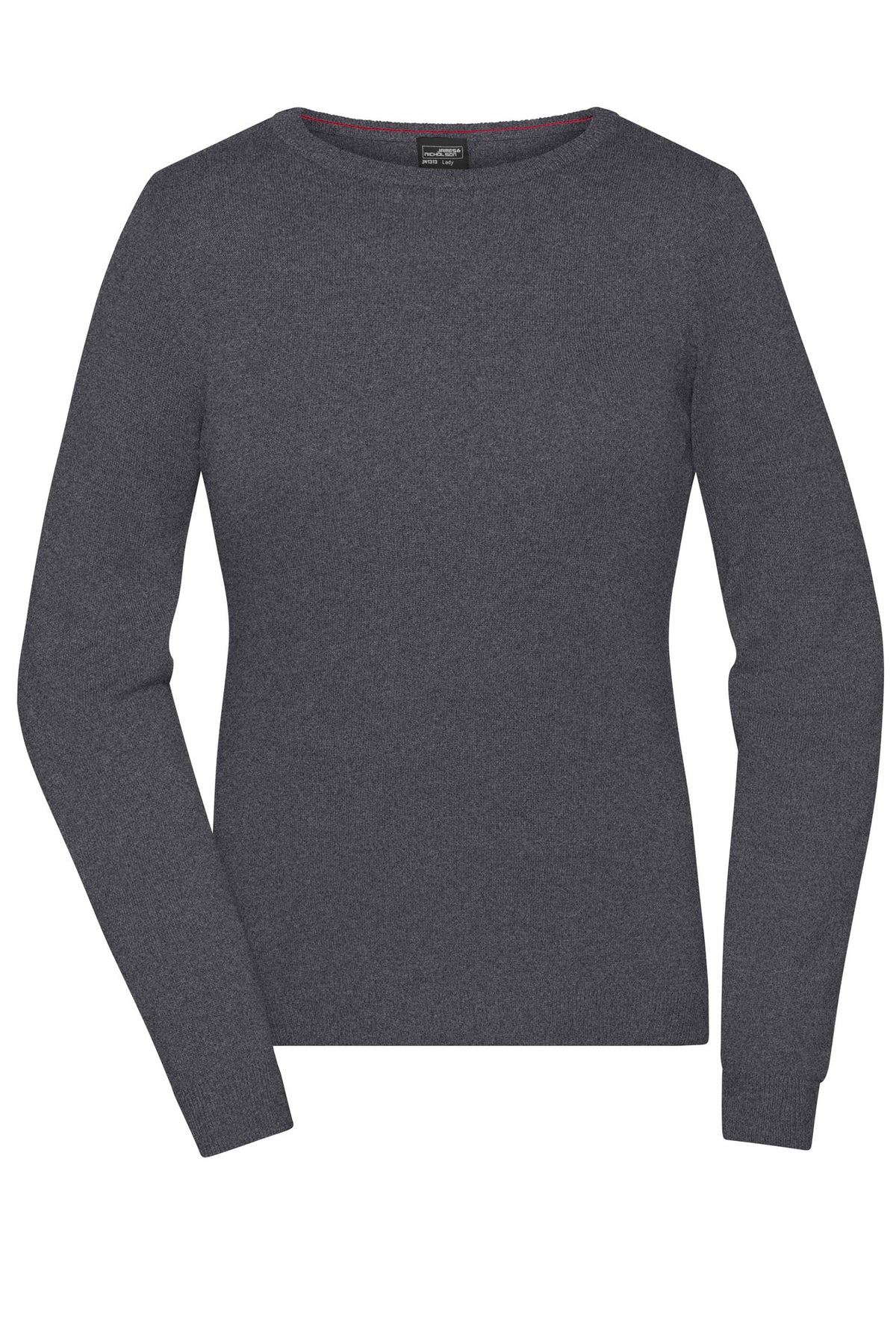 Ladies Round NeckPullover - Anthracite Melange