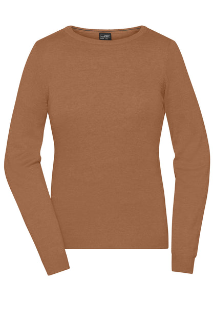 Ladies Round NeckPullover - Camel