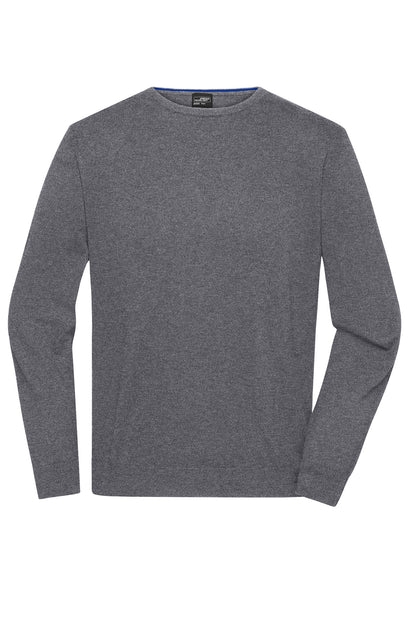 Men´s Round NeckPullover - Grey-Heather