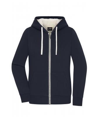 Ladies Doubleface Jacket - Navy/Natural