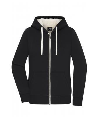 Ladies Doubleface Jacket - Black/Natural